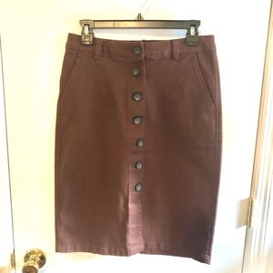 Pendleton button down skirt size 6